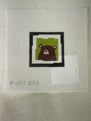 * Caron Collection P-SM-023 Brown Bear (Green)