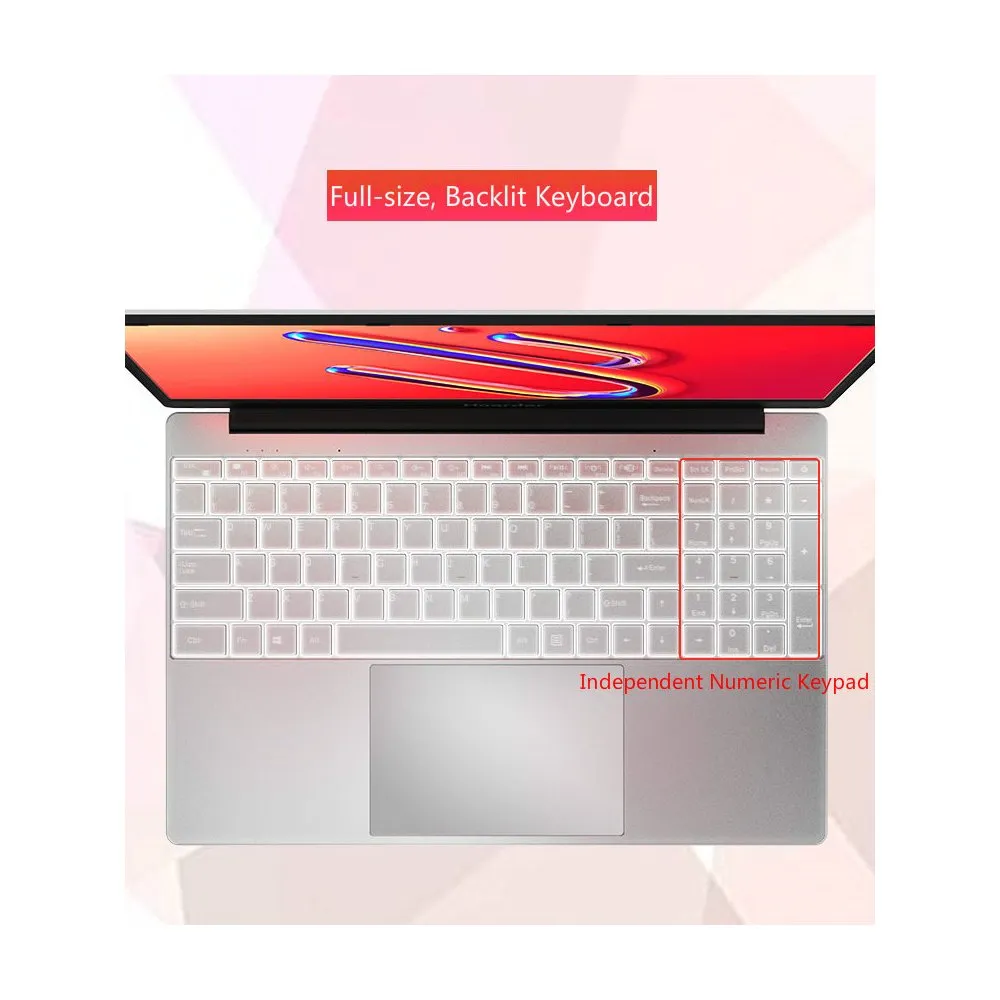 15.6 Inch Intel Quad Core 8gb Ram 128g 256g 512g SSD Windows 10 Notebook Computer