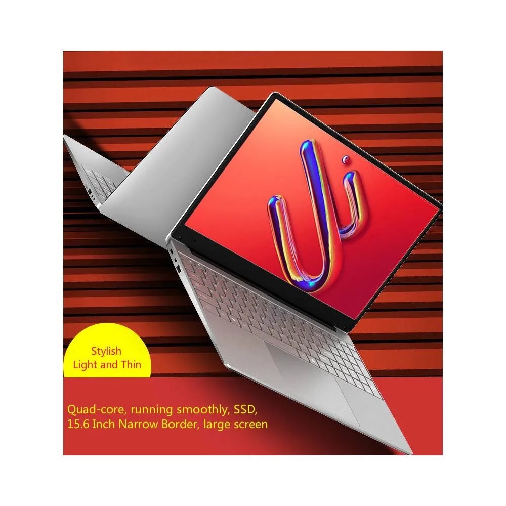 15.6 Inch Intel Quad Core 8gb Ram 128g 256g 512g SSD Windows 10 Notebook Computer