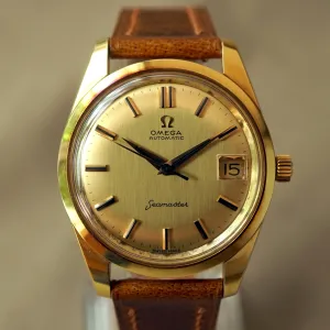 1962 OMEGA SEAMASTER 18K YELLOW GOLD WATCH MINT