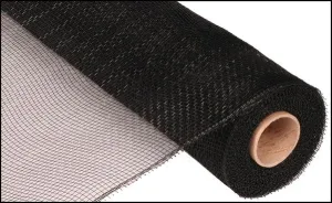 21" Poly Deco Mesh: Black (10 Yards) RE100202