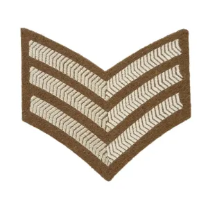 3 Bar Chevrons Sergeant (Sgt) Service Stripe Small Arms School Corps British Army Badge