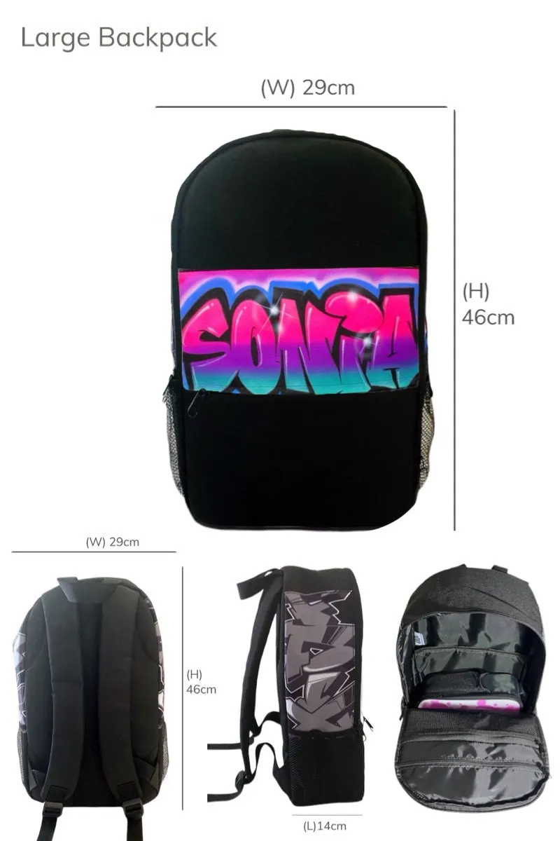 4 Colour Graffiti Backpack (16)