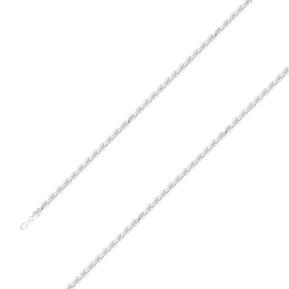 925 Sterling 3.5mm Silver Rope Chain Size- 7"