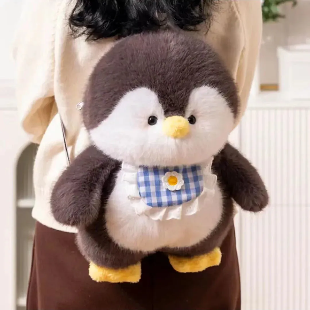 Adorable Kawaii Penguin Plush Backpack 🐧✨ | Trendy Cartoon Shoulder Bag for Girls | Fun & Fashionable Rucksack 🎒💖