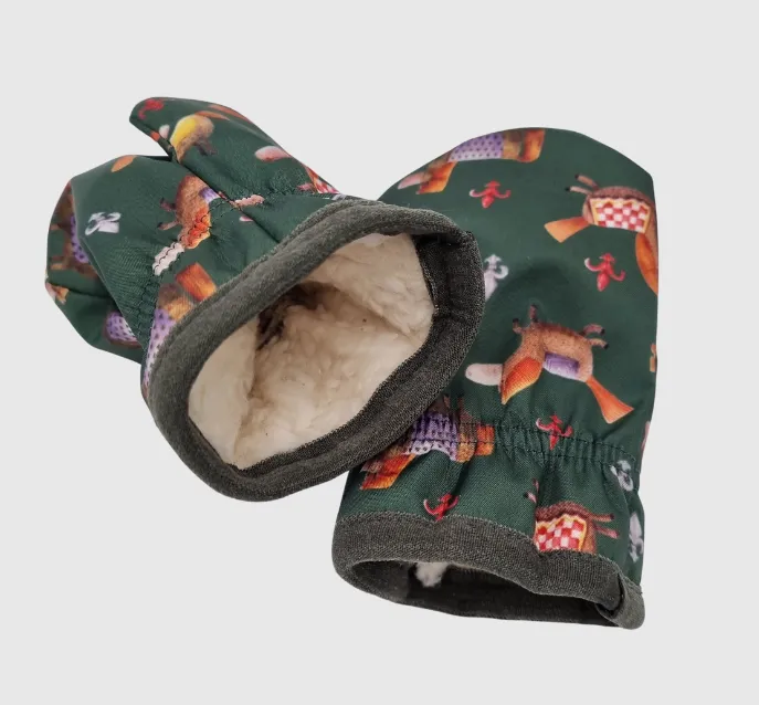 Adventurer Recycled Mitten Horses- Water repellent