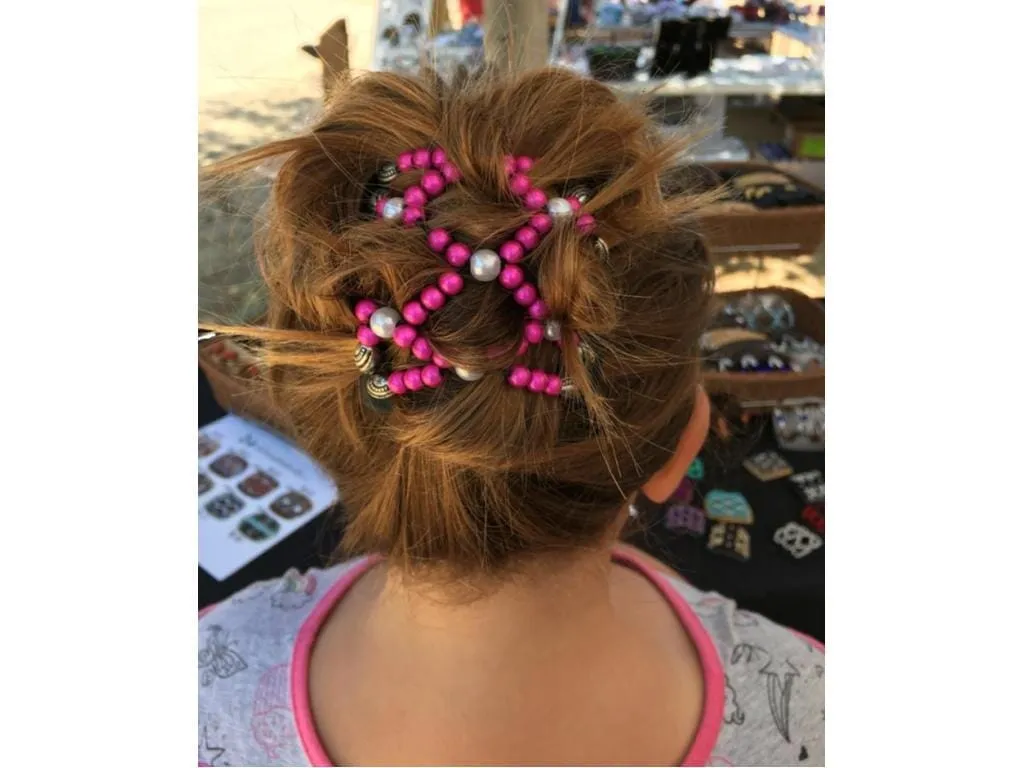 African Butterfly Chameleon Hair Comb - Ndalena Black 49