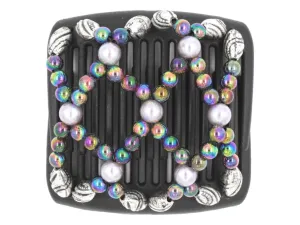 African Butterfly Chameleon Hair Comb - Ndalena Black 49