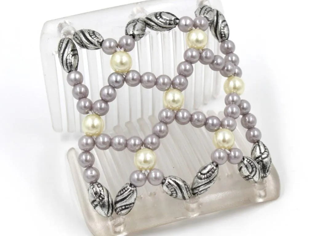 African Butterfly Chameleon Hair Comb - Ndalena Clear 26
