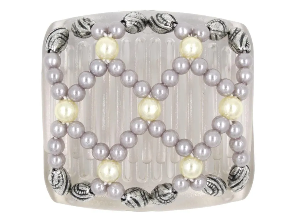 African Butterfly Chameleon Hair Comb - Ndalena Clear 26