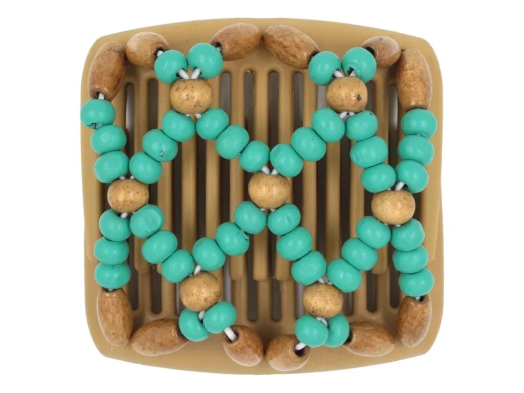 African Butterfly Chameleon Hair Comb - Ndebele Blonde 31