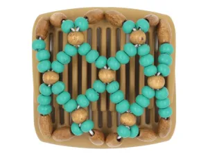 African Butterfly Chameleon Hair Comb - Ndebele Blonde 31