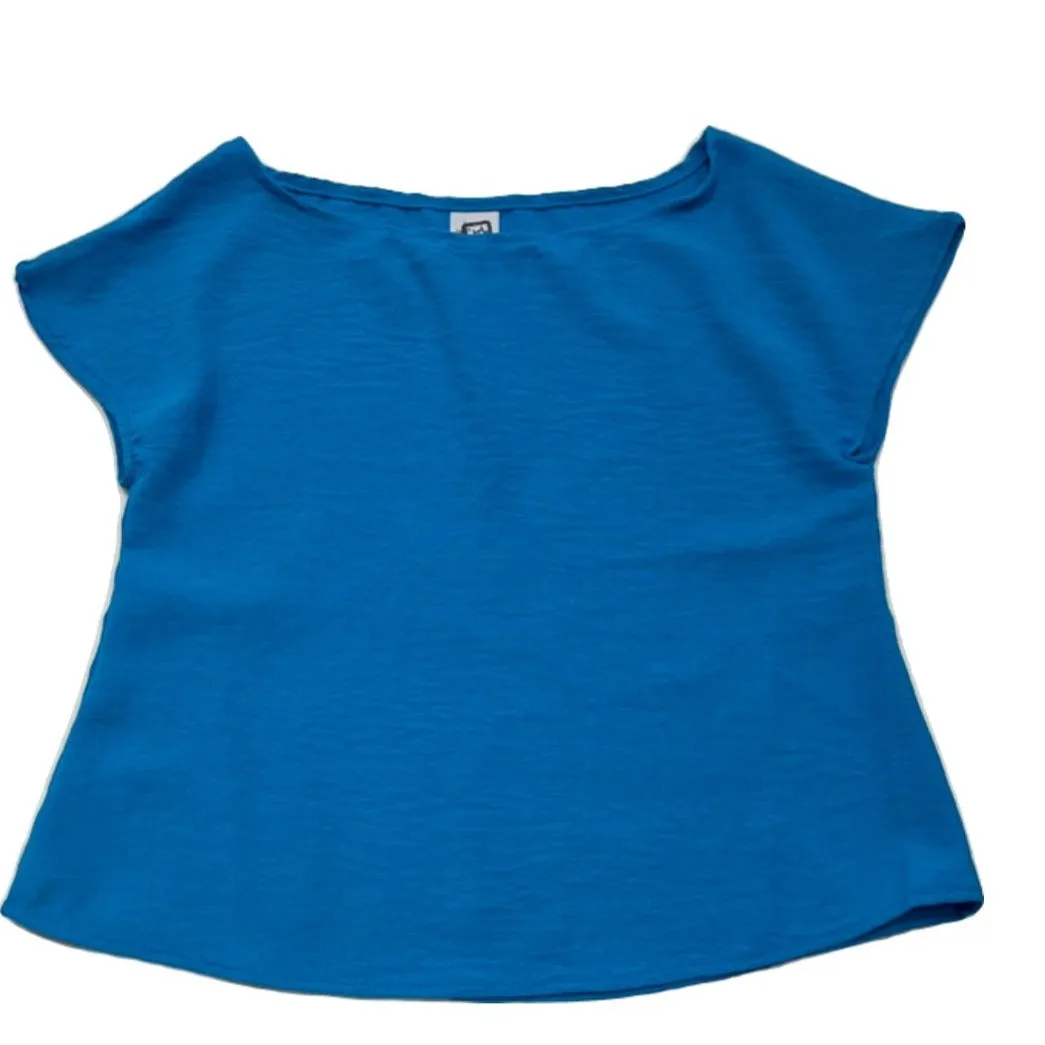Airflow Cap Sleeve Top- Turquoise..