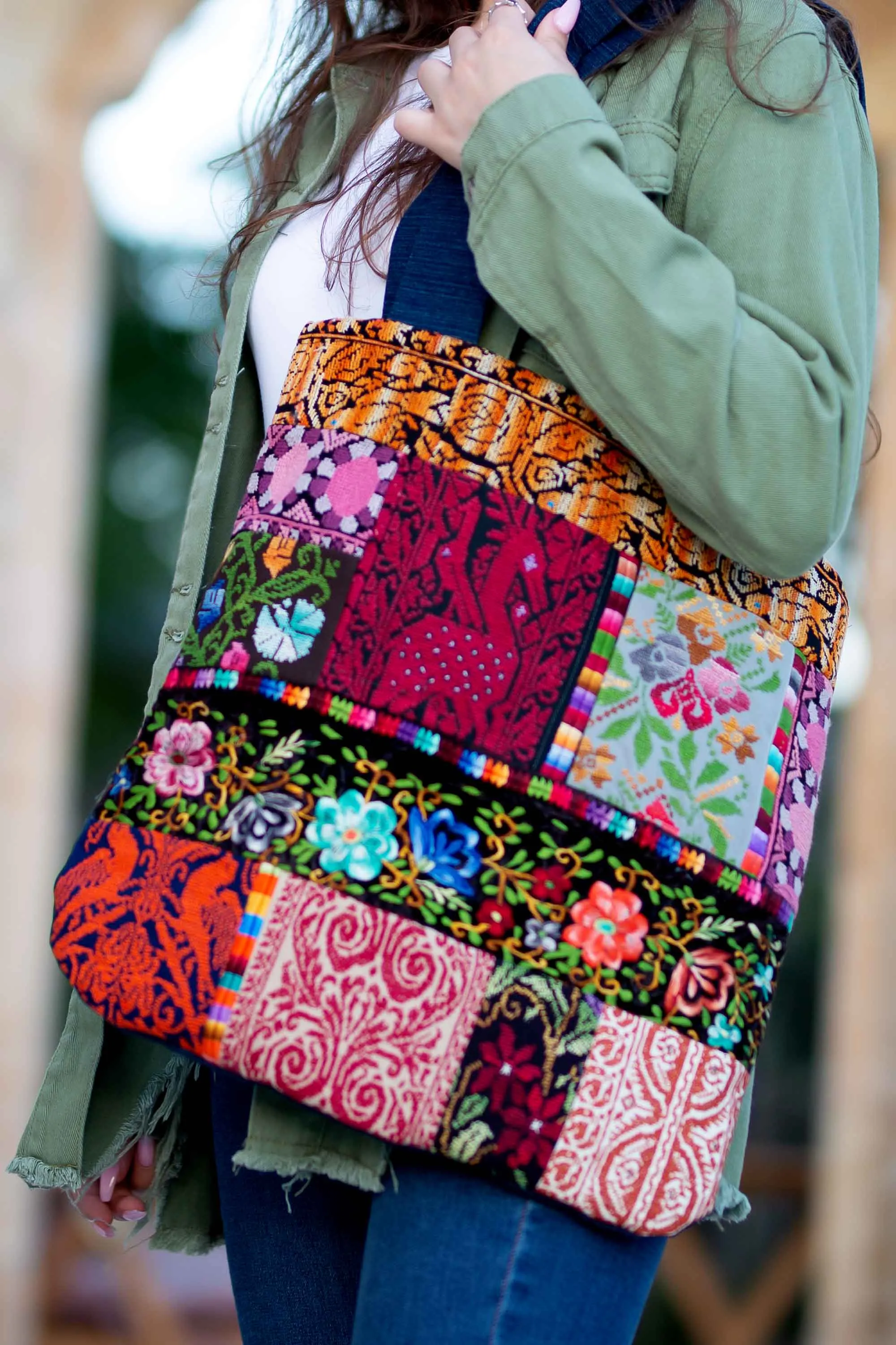 Aliyah Patch Work Tote Bag
