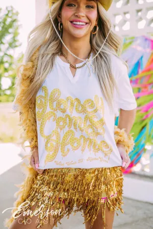 Alpha Gam Honey Comb Home Notch Tee