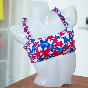 American Dream/ Royal Blue Butterfly Top