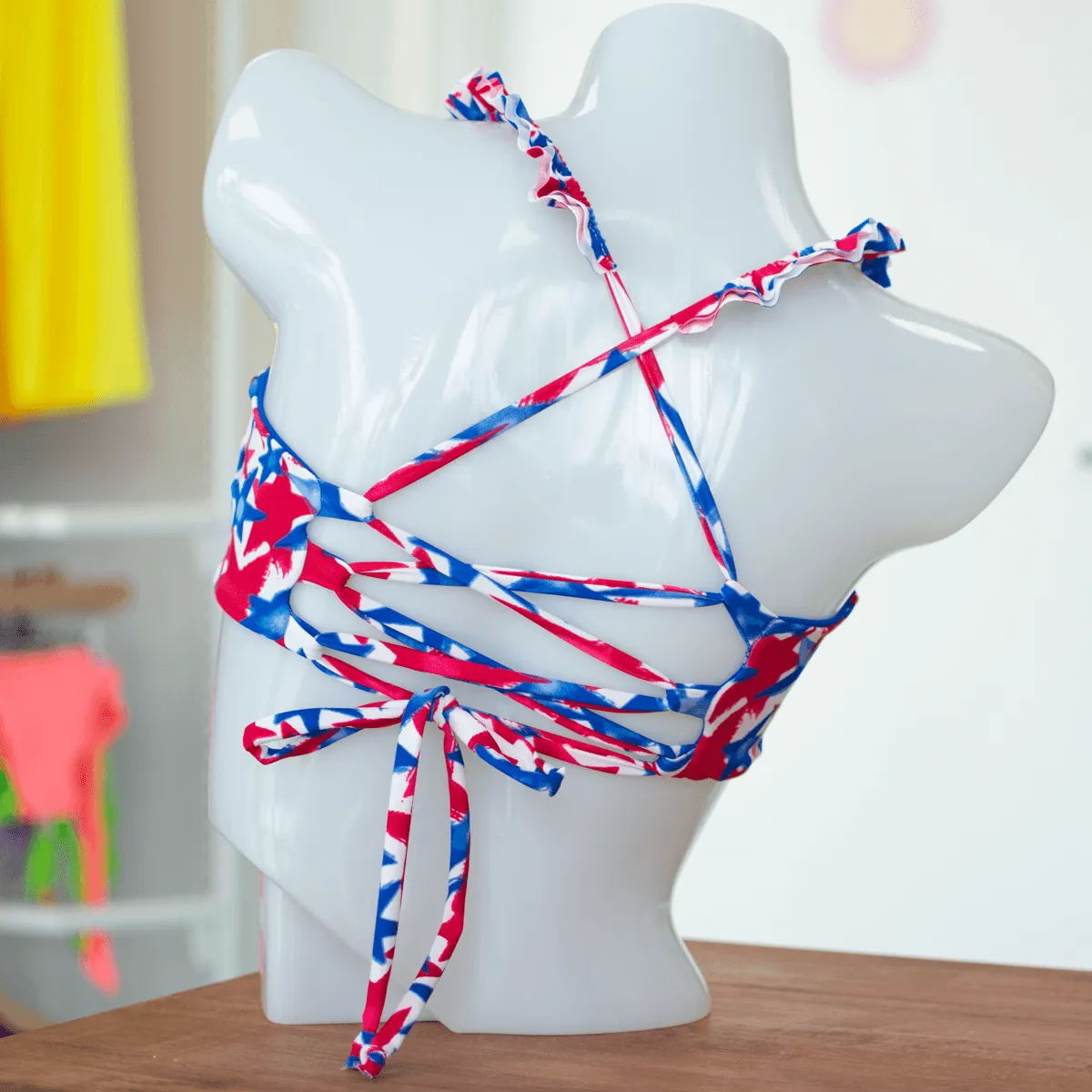 American Dream/ Royal Blue Butterfly Top