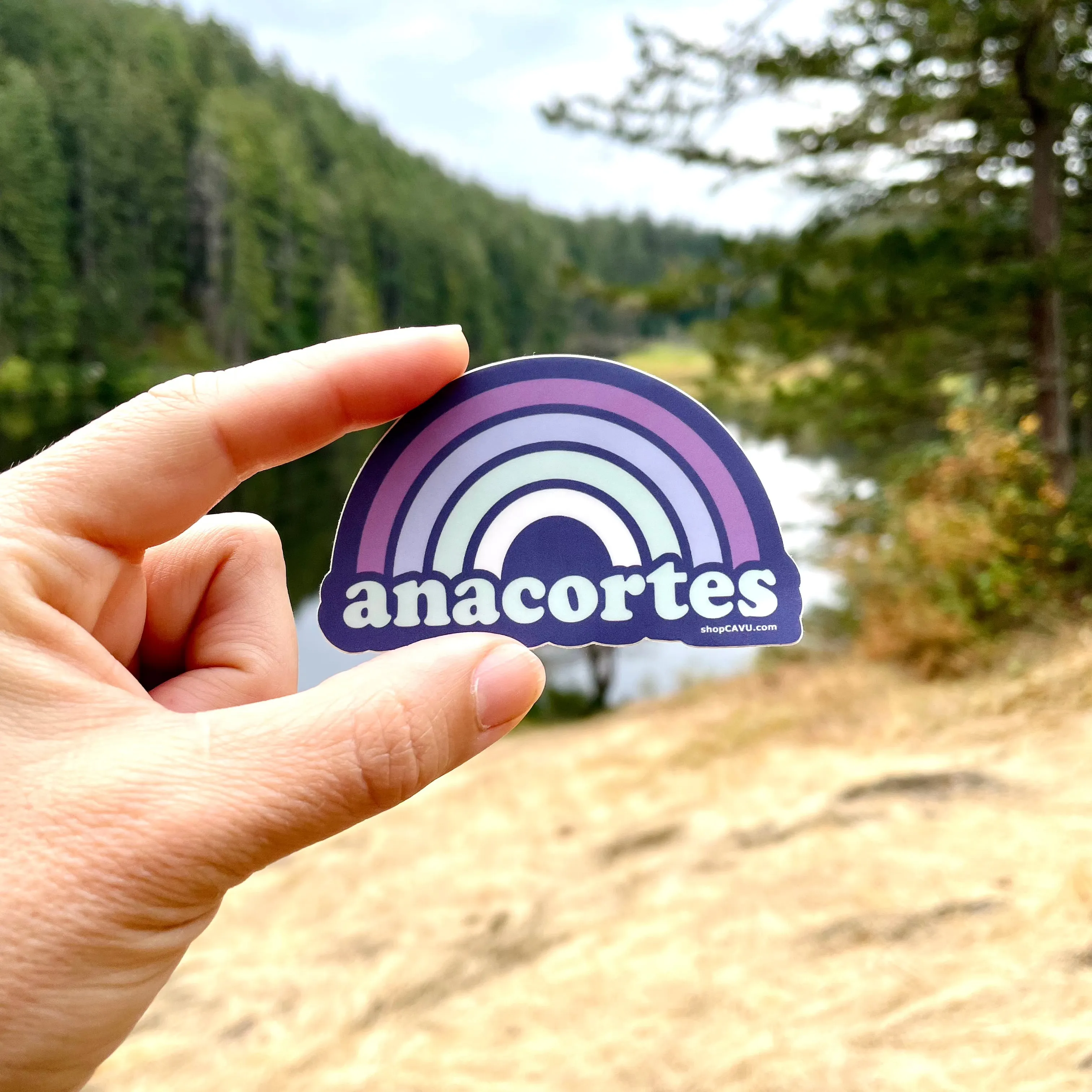 Anacortes Rainbow 3” Sticker / Decal