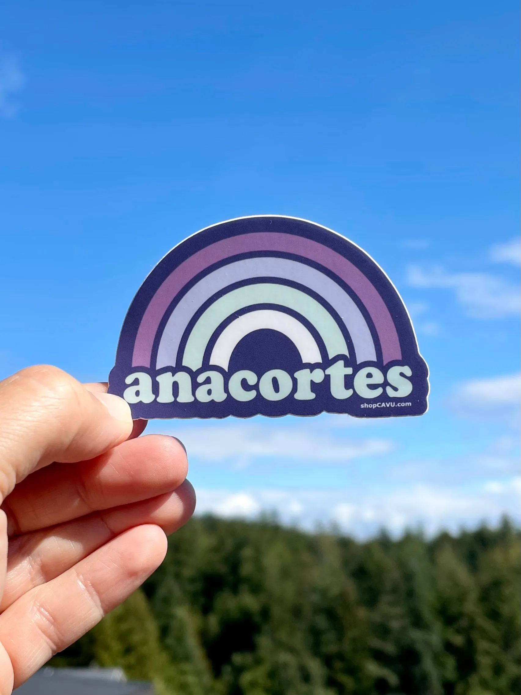 Anacortes Rainbow 3” Sticker / Decal