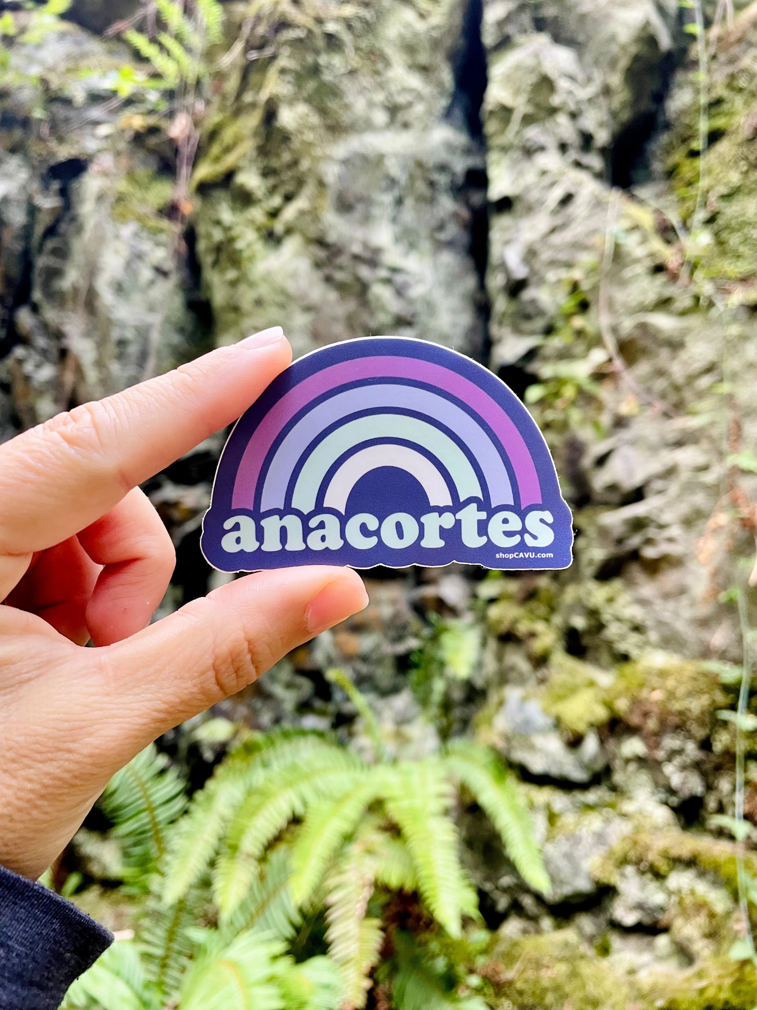 Anacortes Rainbow 3” Sticker / Decal