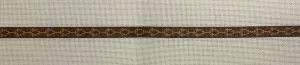*Anne Fisher Needlepoint AF216 Brown/Gold Link Wrap Bracelet