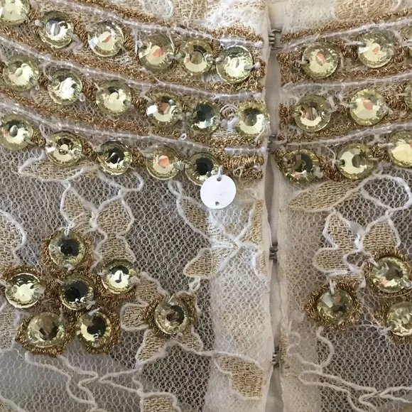 Anthropologie Maeve Grace Jeweled Swing Dress