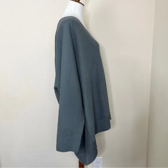 Athleta Hanover V Neck Sweater in Gray Mist