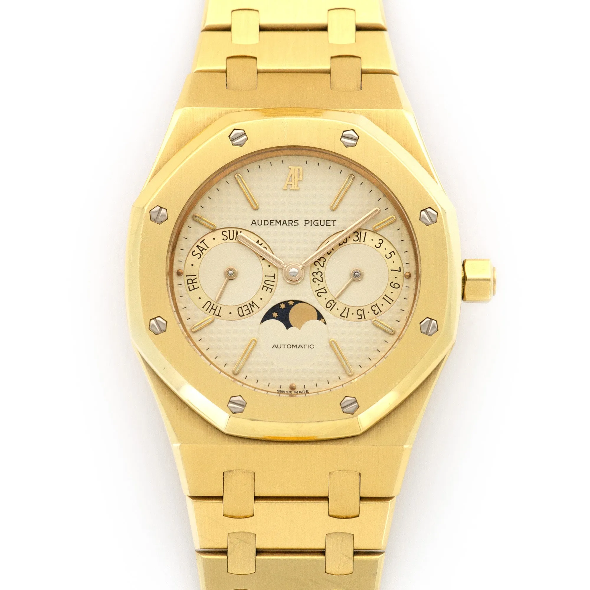Audemars Piguet Yellow Gold Royal Oak Moonphase Day-Date Watch Ref. 5594