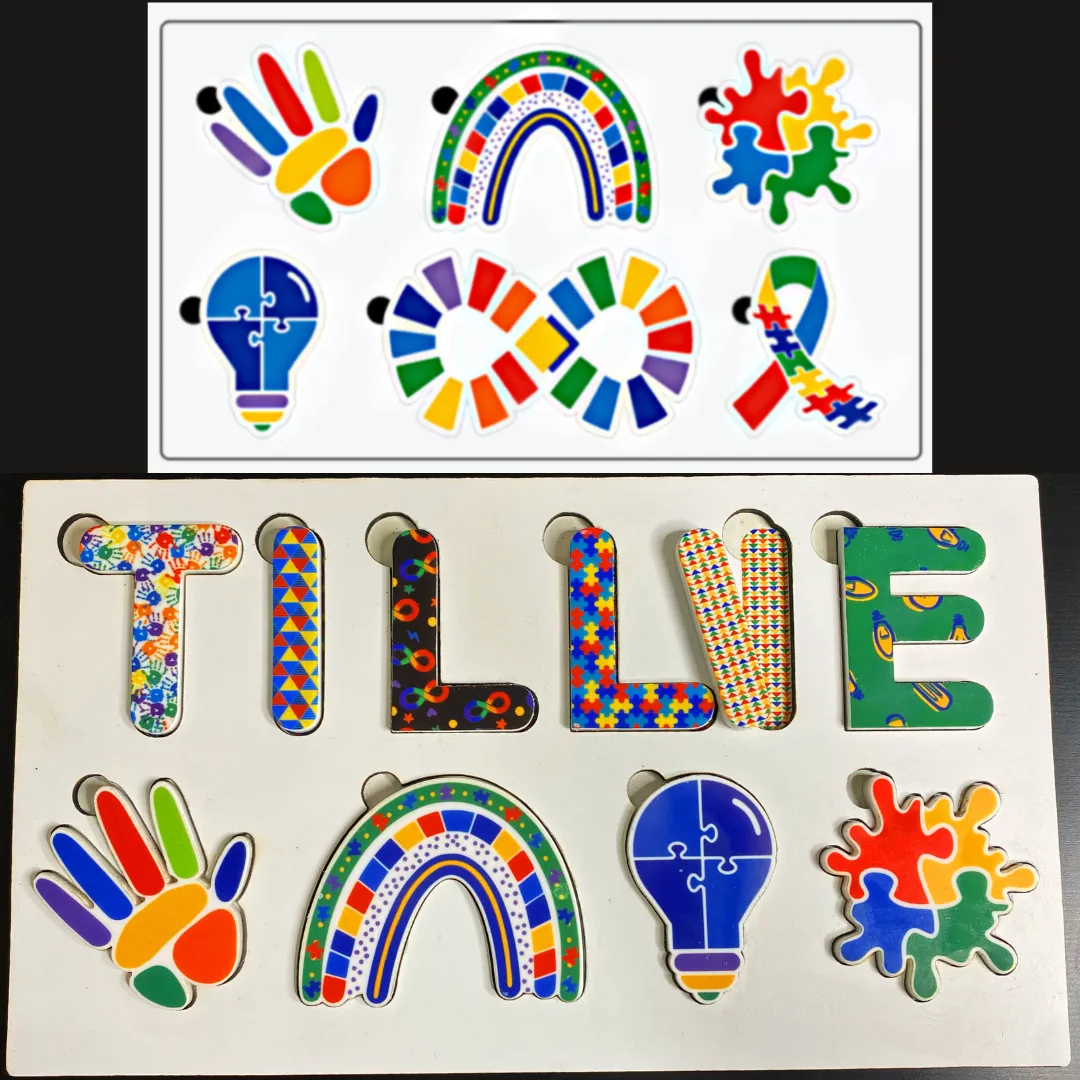Autism Awareness Puzzle for Toddlers