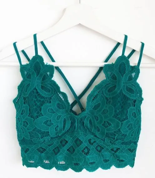AXEL LACE BRALETTE TEAL/GREEN
