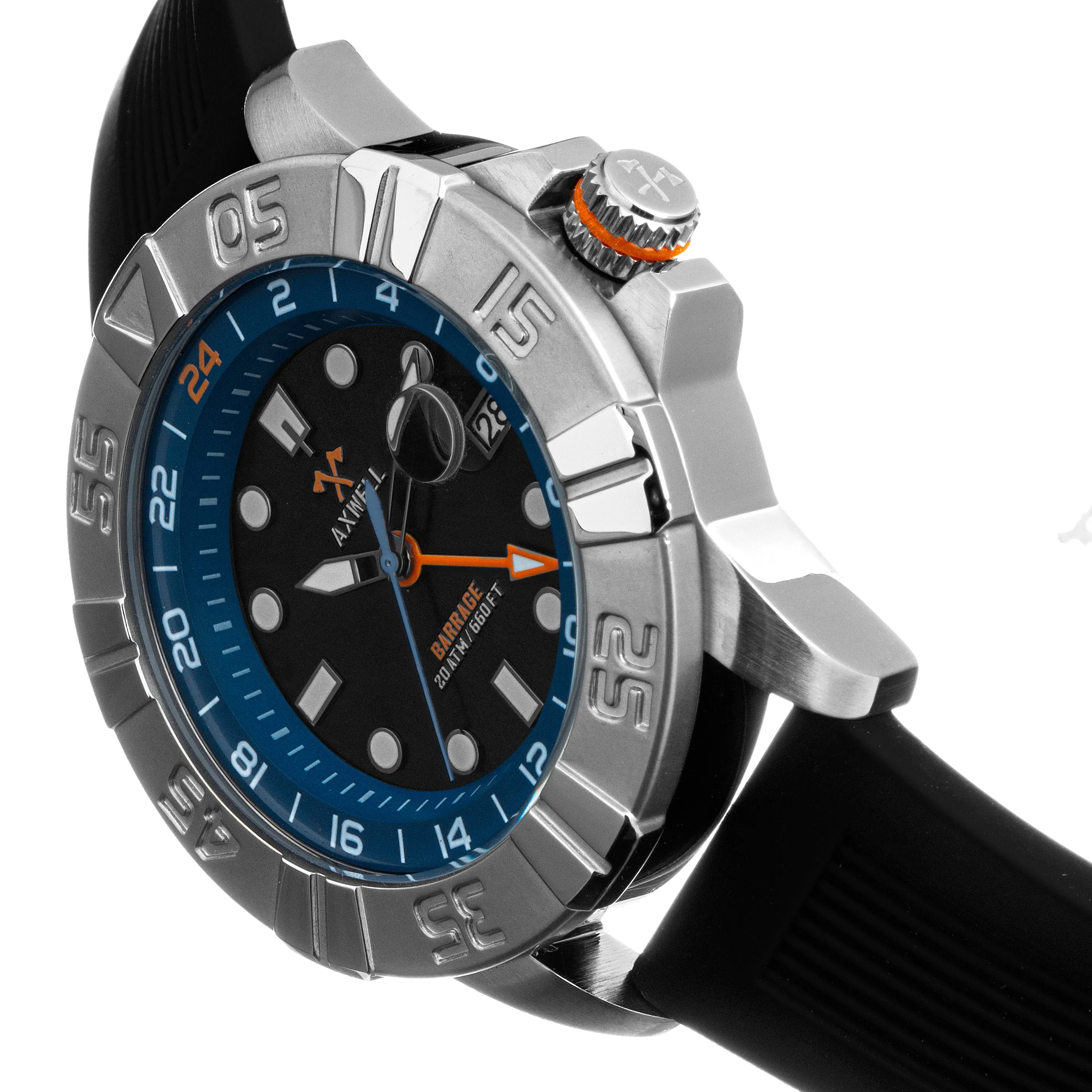 Axwell Barrage Strap Watch w/Date