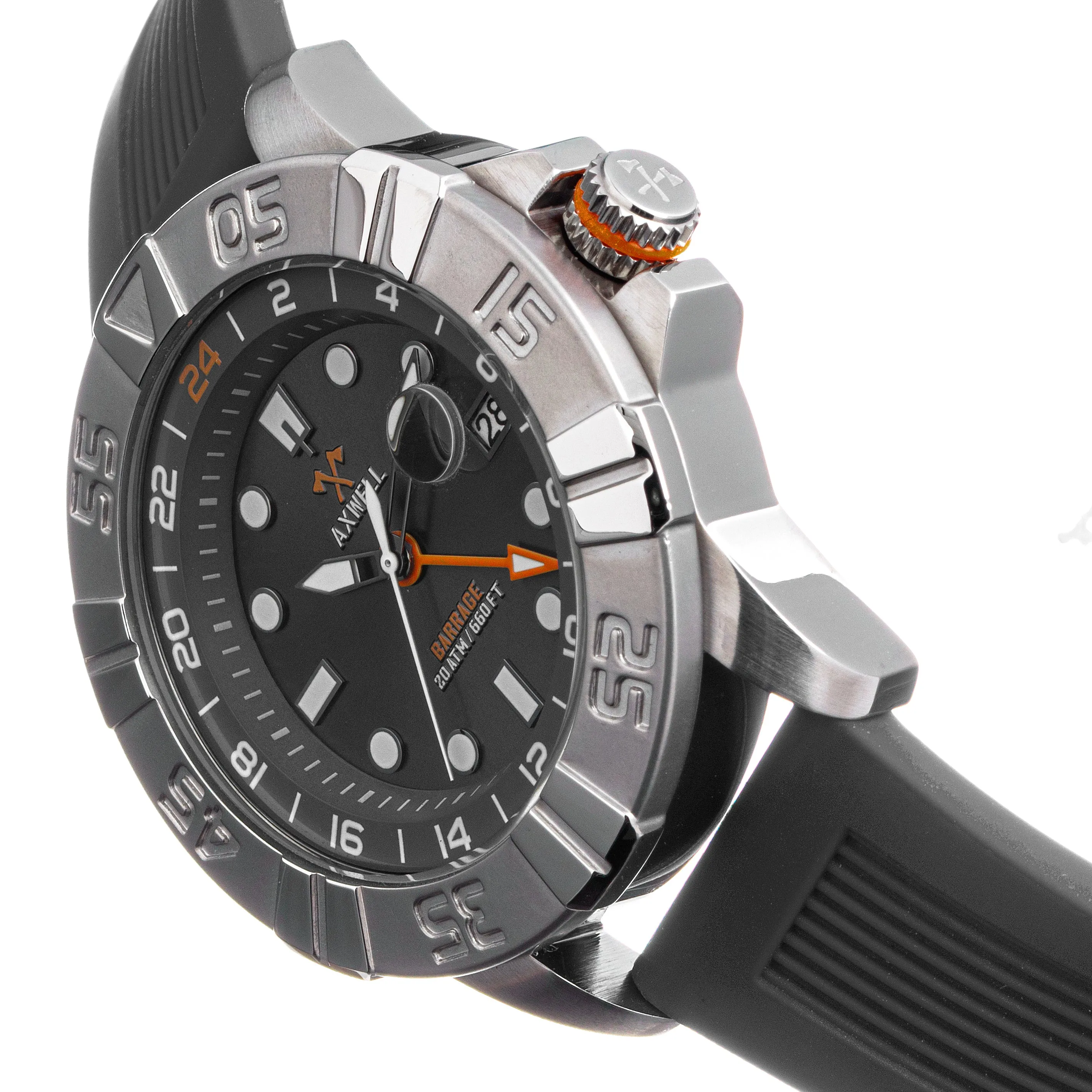 Axwell Barrage Strap Watch w/Date