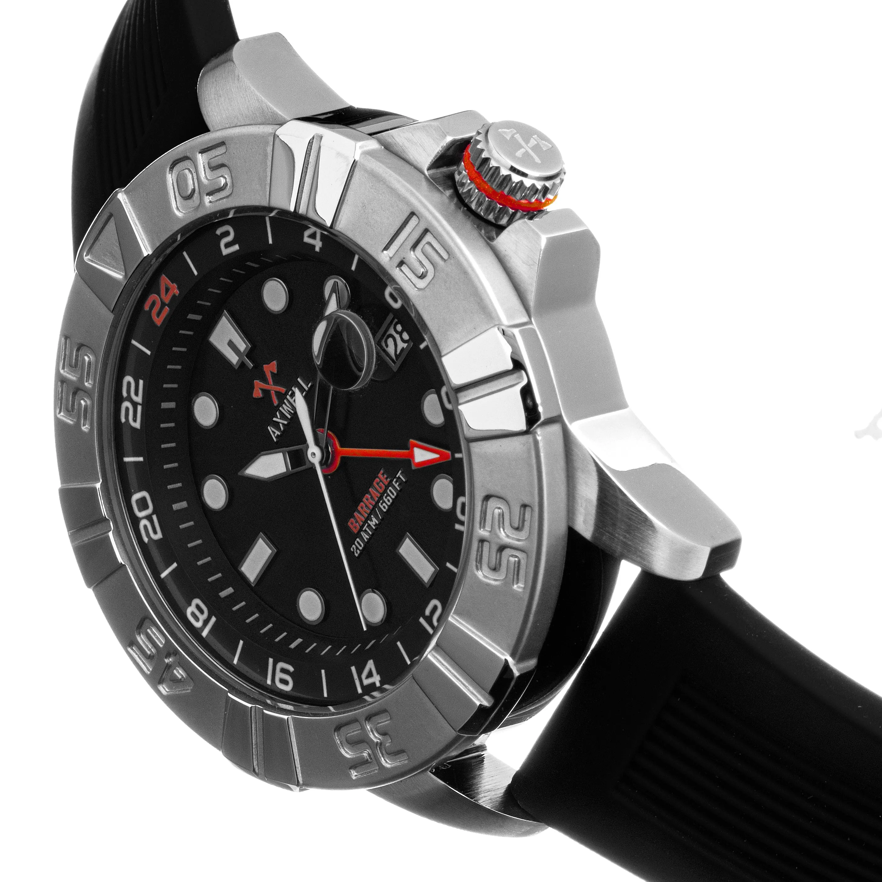Axwell Barrage Strap Watch w/Date