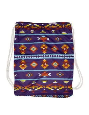Aztec print Drawstring Bag