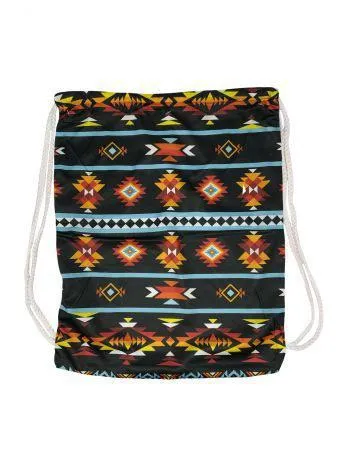 Aztec print Drawstring Bag