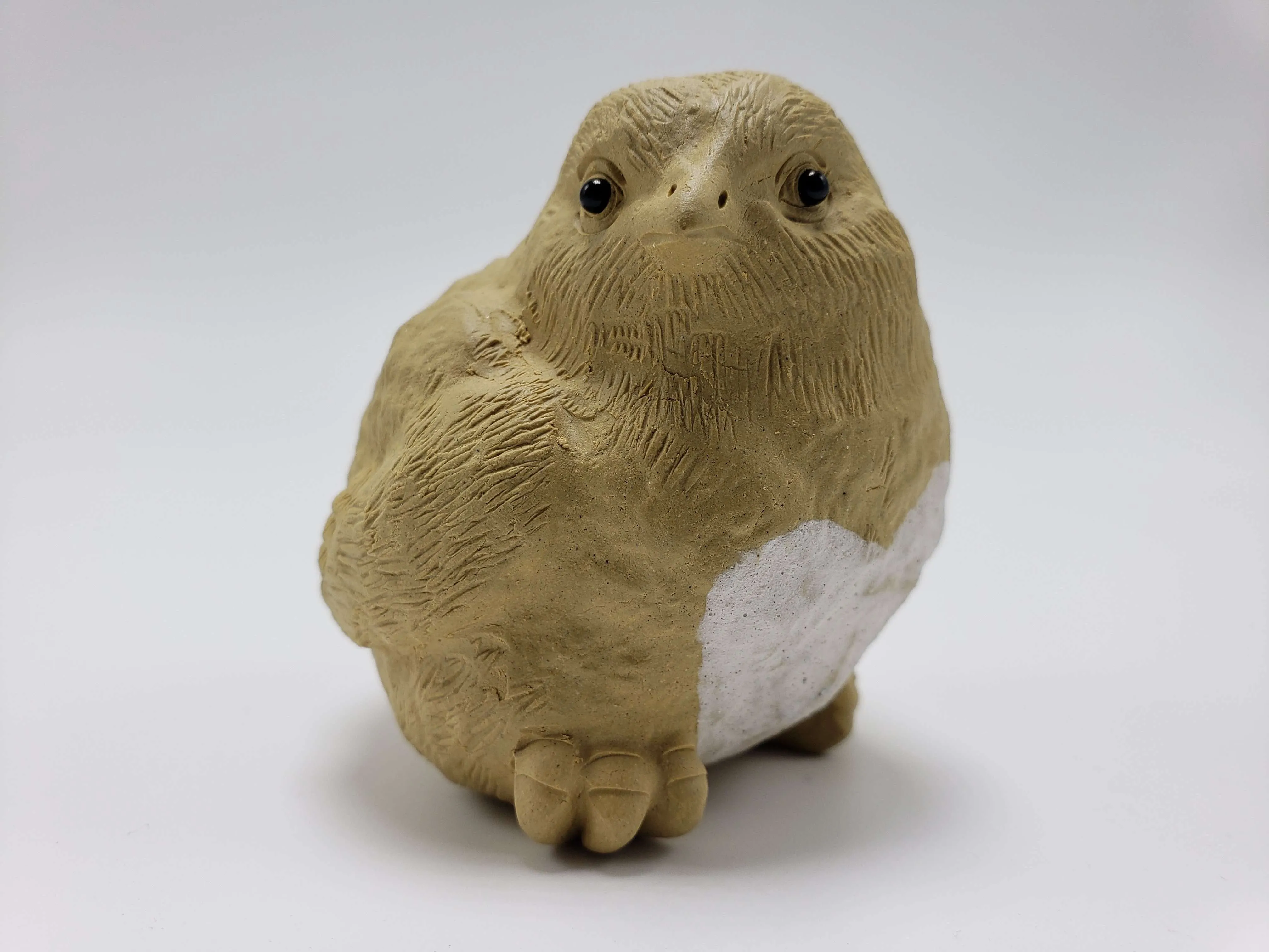 Baby Chick Clay Statue (Facing Right Shoulder)