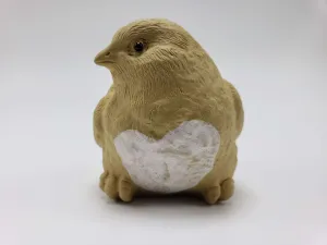 Baby Chick Clay Statue (Facing Right Shoulder)