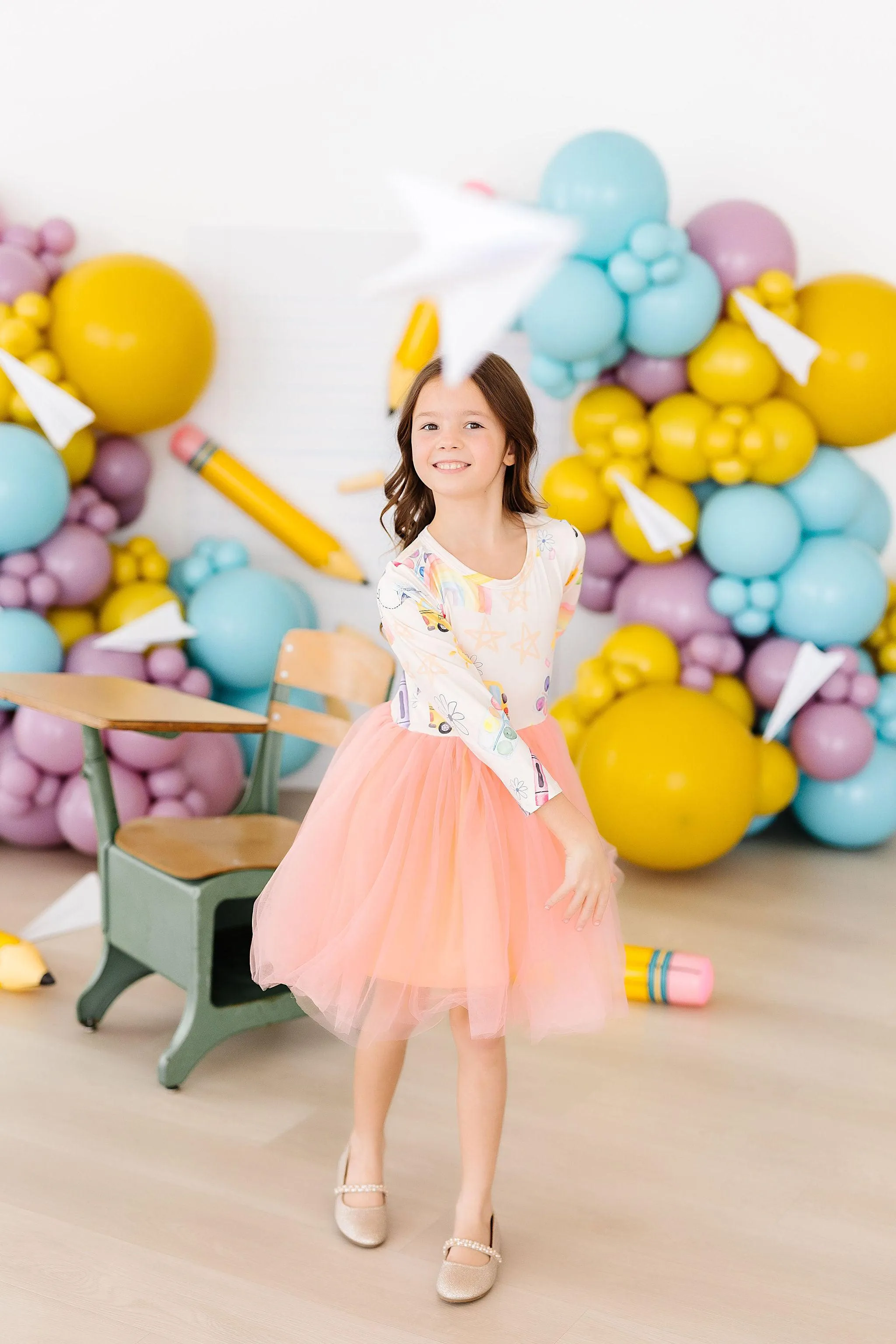 Back to School L/S Tutu Dress