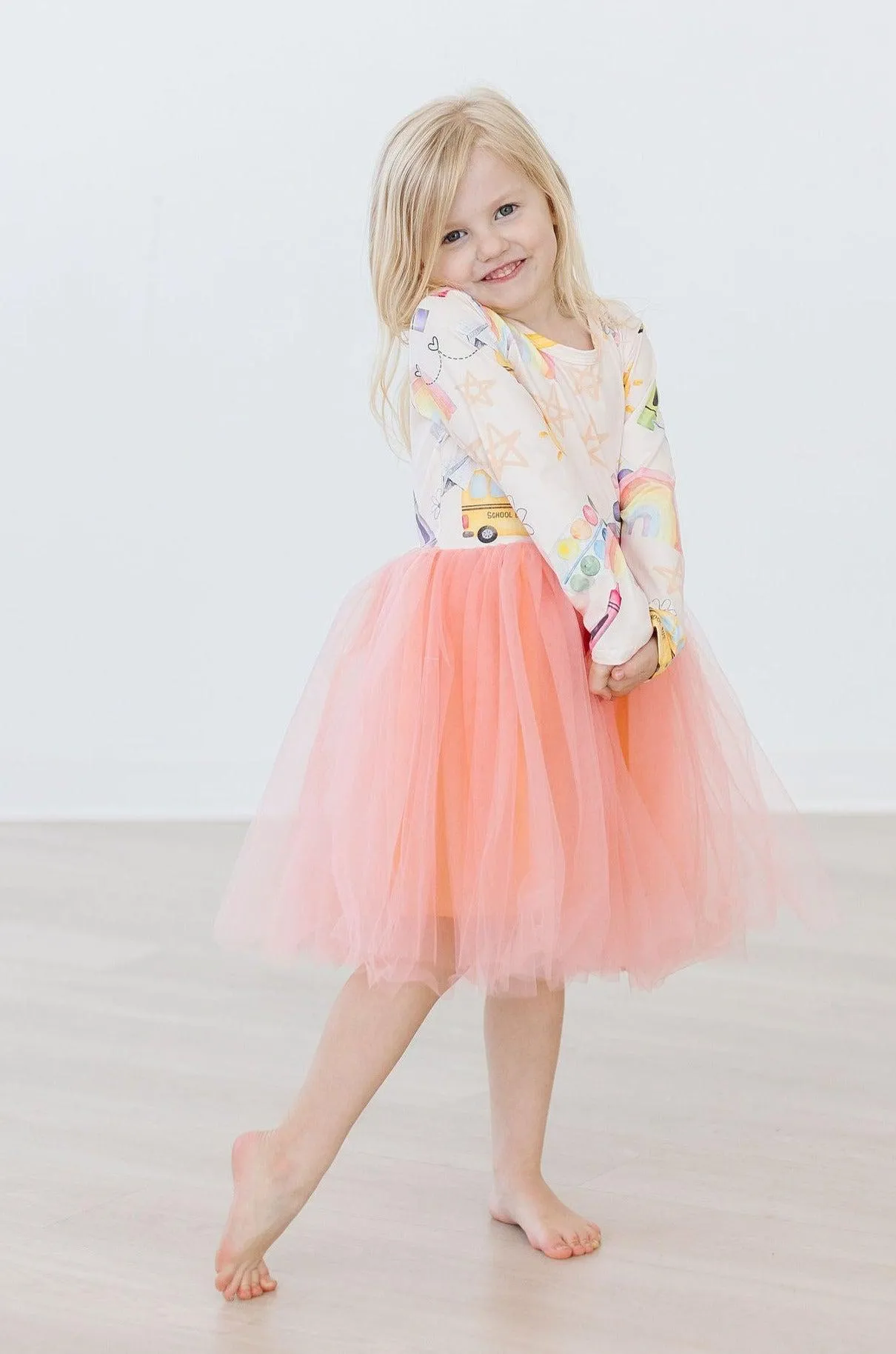 Back to School L/S Tutu Dress