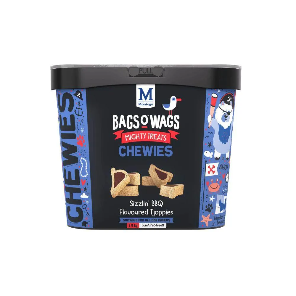 Bags O' Wags Chewies BBQ Tjoppies Dog Treats