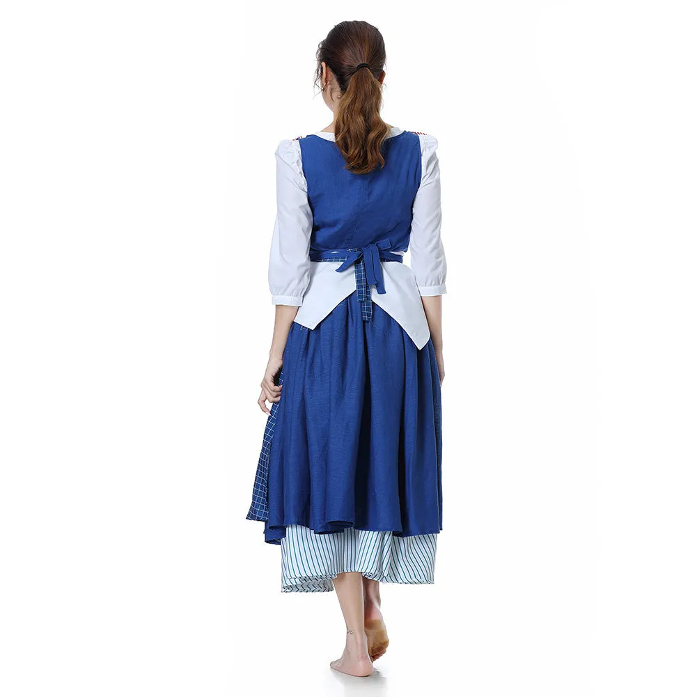 Beauty and the Beast 2017 Film Belle Emma Watson Maid Dress