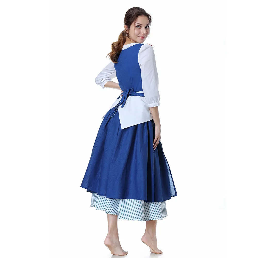 Beauty and the Beast 2017 Film Belle Emma Watson Maid Dress