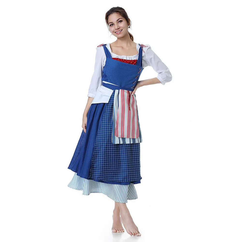 Beauty and the Beast 2017 Film Belle Emma Watson Maid Dress