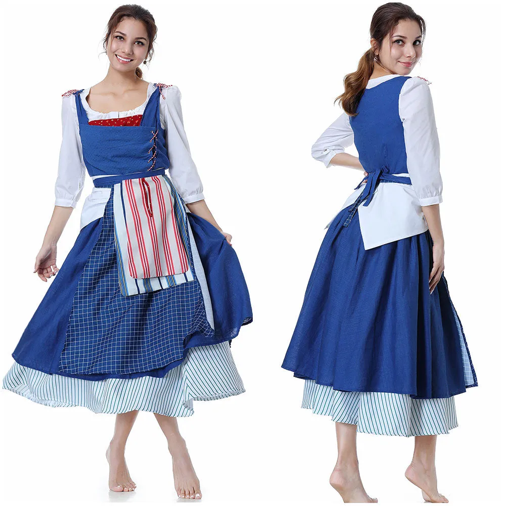 Beauty and the Beast 2017 Film Belle Emma Watson Maid Dress
