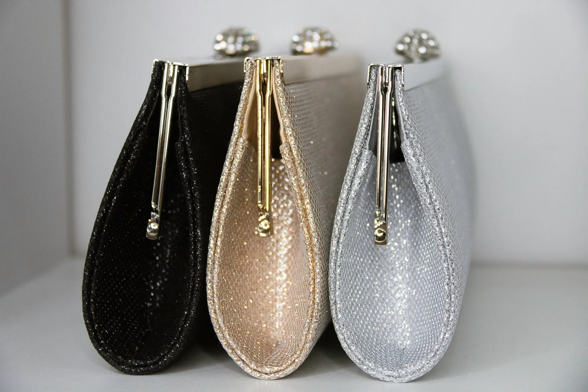 Belle Clutch in Champagne