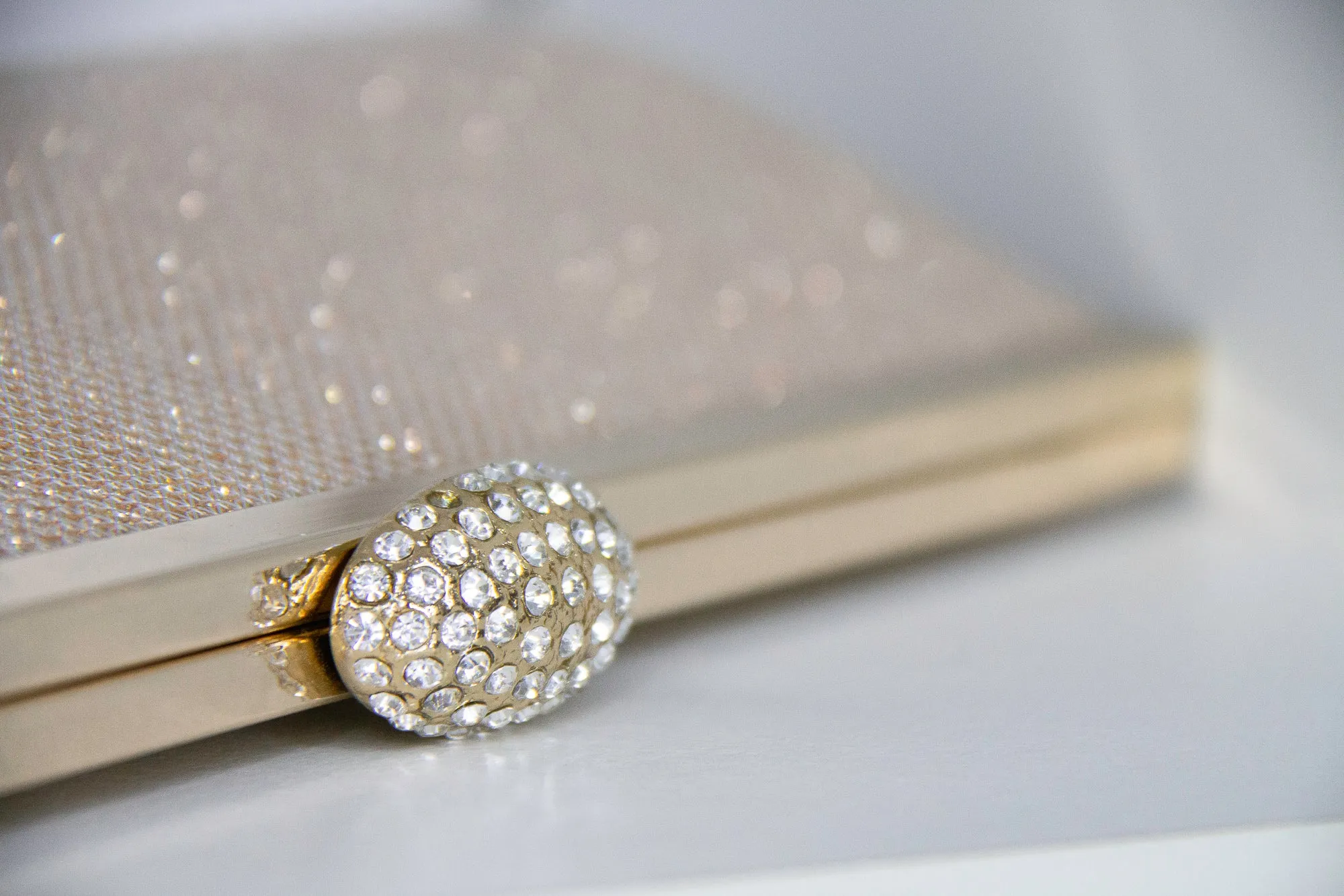 Belle Clutch in Champagne
