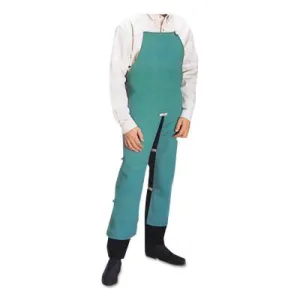 Best Welds Cotton Sateen Split Leg Bib Apron, 24 in x 42 in, Visual Green, CA-302-S