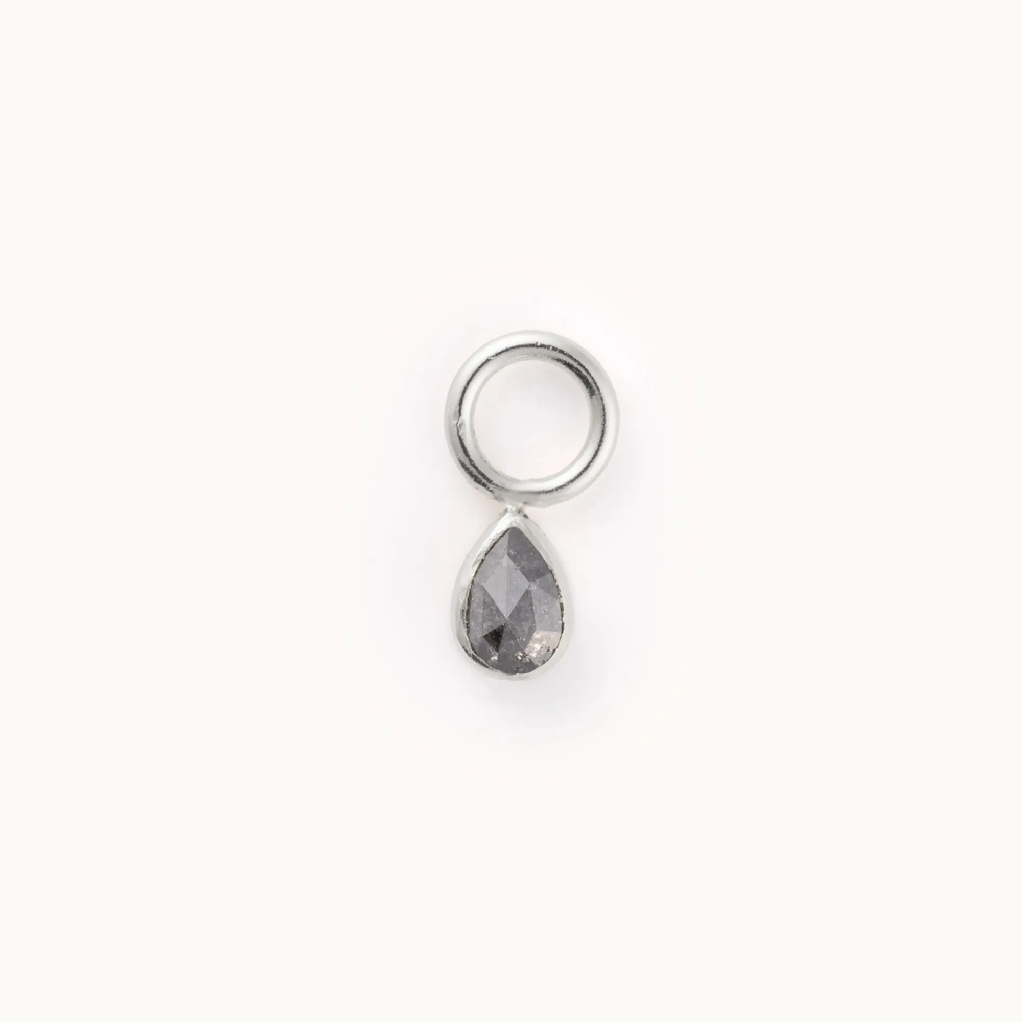 Bezel Charm | Sterling Silver