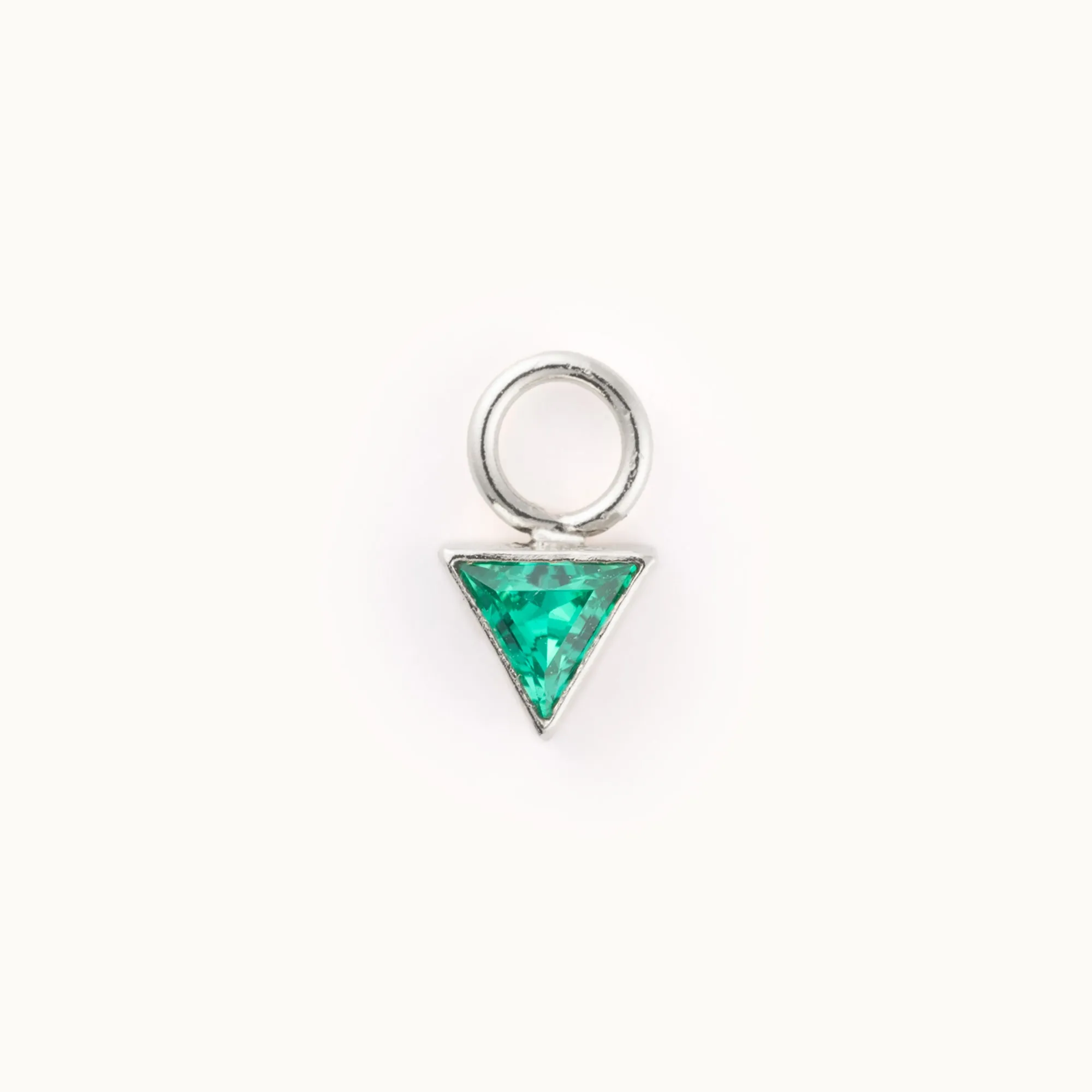 Bezel Charm | Sterling Silver