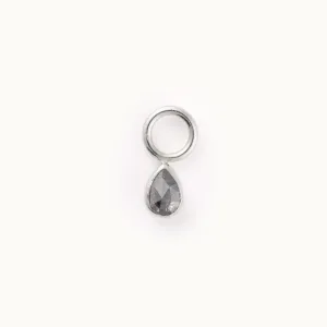 Bezel Charm | Sterling Silver